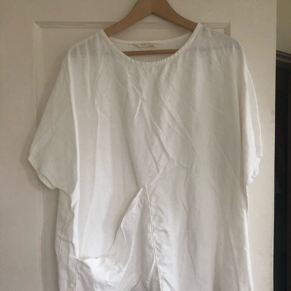 elizabeth suzann Harper tunic in mid weight linen